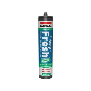 Soudal Stay White Fresh Sanitary Silicone 300ml