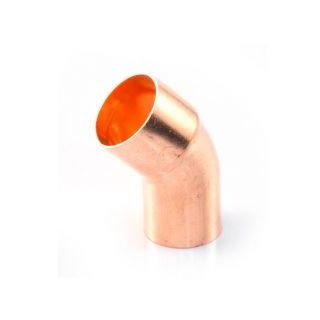 15mm Copper End Feed 45 Degree Bend