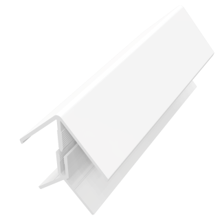 2 Part External Corner Trim Wood Effect Cladding