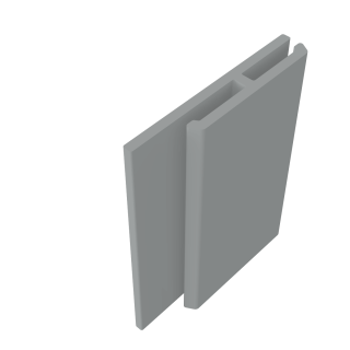 Reveal Liner - H Section - 3m - Storm Grey