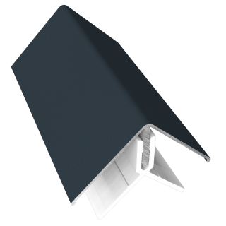 143MM Grooved Cladding 2 Part Corner Trim Anthracite Grey