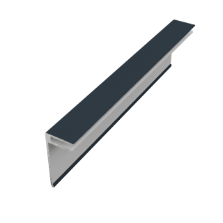 143MM Grooved Cladding 2 Part H Trim Wine Red