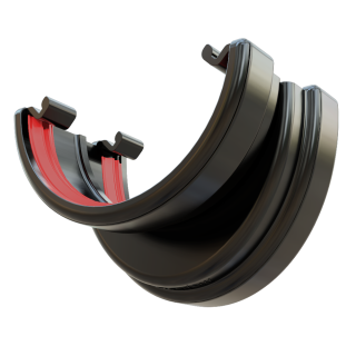 Freeflow Deep to Round Gutter Adptr. - Black