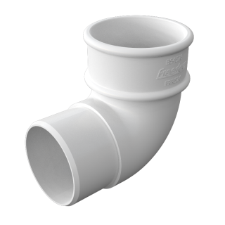 Freeflow Round 90' Offset Bend - White
