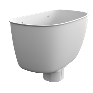Freeflow Round Hopper - White
