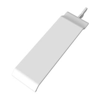 Cover Joint for Open V Cladding - White