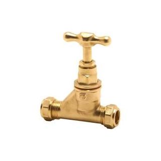 25mm Brass MDPE Stoptap