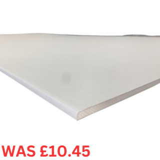 8 x 4 12.5mm Plasterboard 1200 x 2400Mm Square Edge