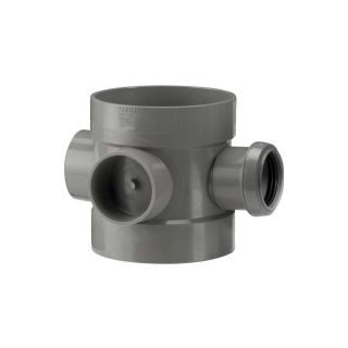 Anthracite Grey Short Soil Boss Pipe 110mm