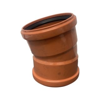15 Deg. Double Socket Bend Underground 110mm