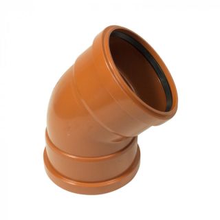 45 Deg. Double Socket Bend Underground 160mm