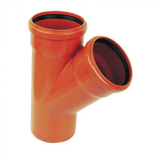 45 Deg. Double Socket Junction Underground 160mm