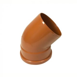 45 Deg. Single Socket Bend Underground 160mm