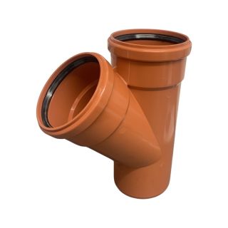 45 Deg. Double Socket Junction Underground 110mm