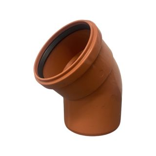 45 Deg. Single Socket Bend Underground 110mm