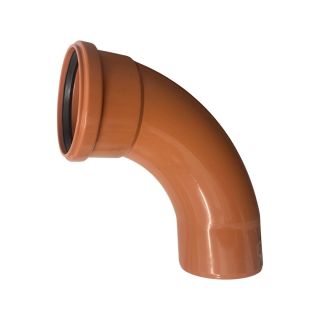 90 Deg. Single Socket Bend Underground 110mm