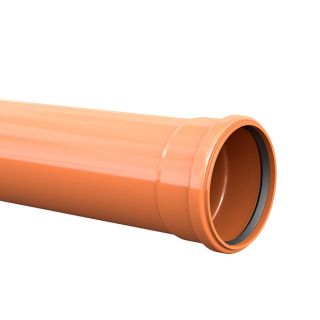 3m Pipe Single Socket Underground 110mm