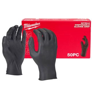 Milwaukee Nitrile Disposable Gloves -7/S - 50pc