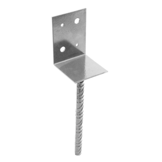 Galvanised 75mm 3" No.494 SleeperSecure Base Anchor Bracket to Concrete In