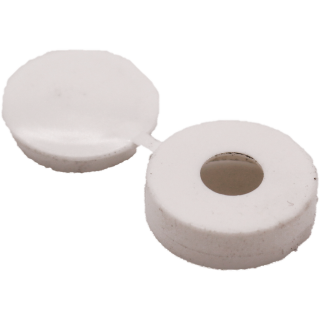 White Hinged Cover Cap 10-12