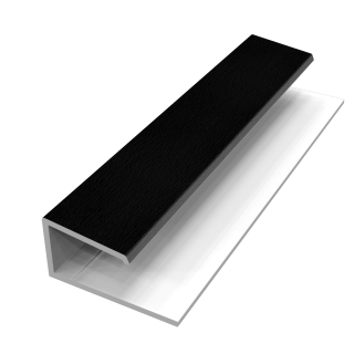 "J" Trim - 3m - WG Black Ash