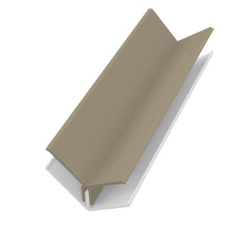 2 Part Internal Corner Trim - Argyle Brown