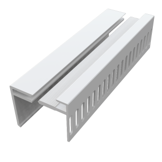 2 Part Multi Vent Starter Trim/ Cover Trim for PVC Cladding
