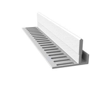 25mm Multi Vented Starter Trim white - 3m