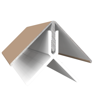2 Part Aluminum Corner Trim -Fortex Naturale Barnwood Oak