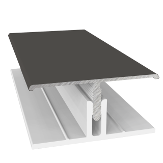 2 Part Aluminum H Trim 