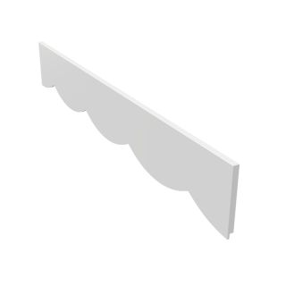 Scalloped Decorative Fascia (Convex) - White
