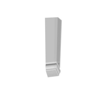 300mm Ogee Fascia Corner - White