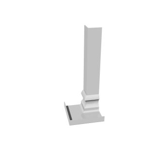300mm Internal Ogee Corner - White