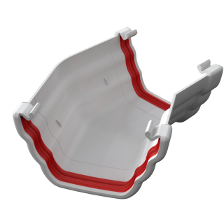 Freeflow 150' Ogee Gutter Angle - White