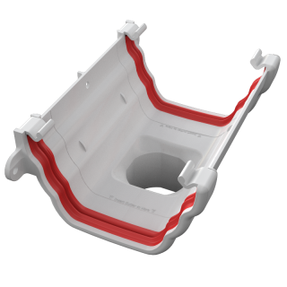 Freeflow Ogee Running Outlet - White