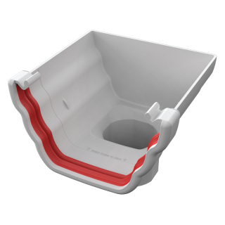 Freeflow Ogee Stopend Outlet - White