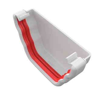 Freeflow Ogee Stopend - External - White