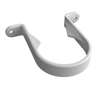Freeflow Round Pipe Clip - White