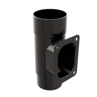 Freeflow Round Access Pipe - Black