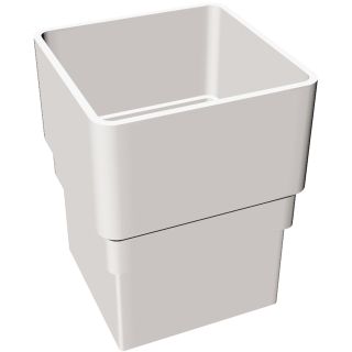 Freeflow Square Pipe Socket - White