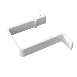 Freeflow Square Pipe Clip - White
