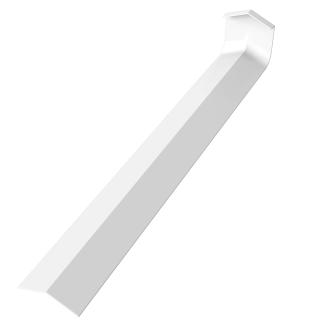 135' Internal Plain Corner - White