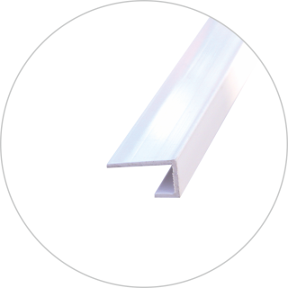 Geopanel PVC 10.5mm End U White