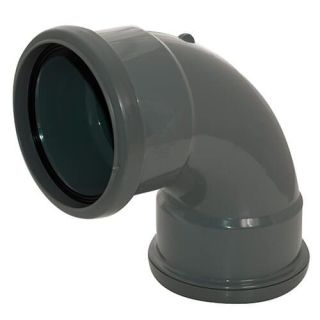 Anthracite Grey 90 Deg. Double Socket Soil Bend 110mm