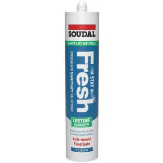 Soudal Stay Clear Fresh Sanitary Silicone 300ml