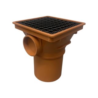 Square Hopper Underground 110mm With Leg