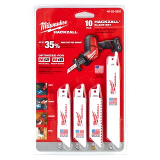 Milwaukee 10 Piece Hackzall Blade Set