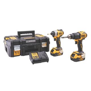 DEWALT 18V Combi & Impact Drill Twin Pack