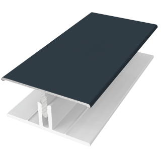 143MM Grooved Cladding 2 Part H Trim Anthracite Grey