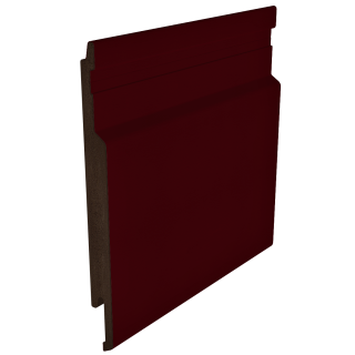 143MM Grooved Cladding Profile Wine Red 5m